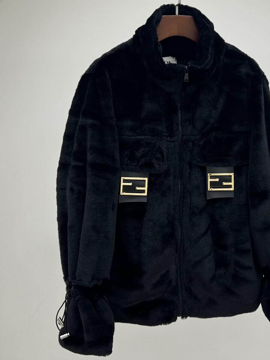 کاپشن پوست جیب اکسسوری دار آستردارpd478-13