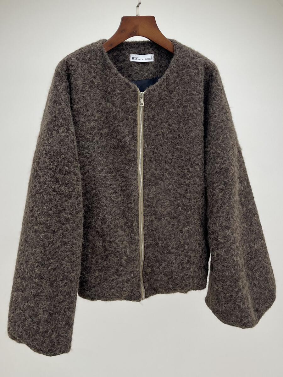 بامبر موهر پشمی زیپی جیب دار آستردار pd477-13