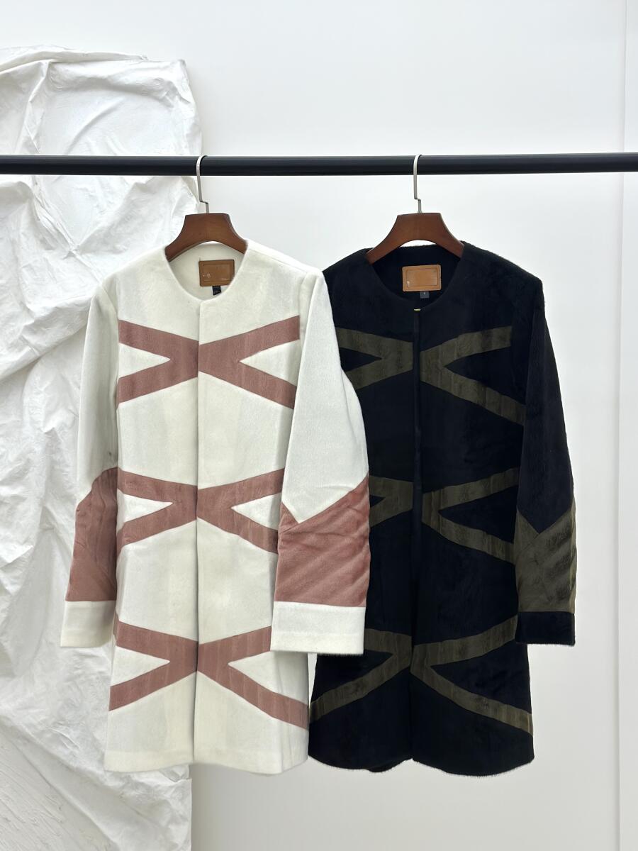 پالتو پوست کلاسیک میدی آستردار pd490-15