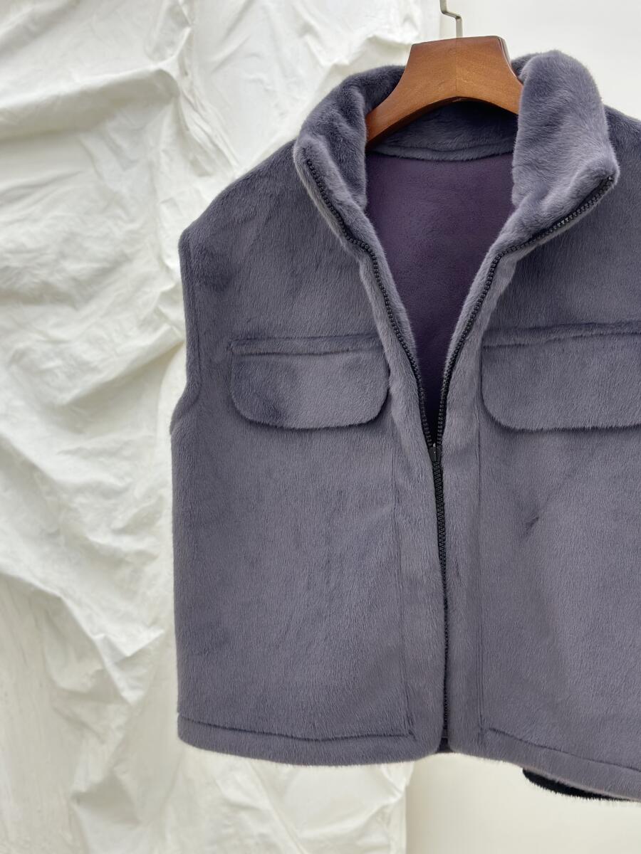 وست پوست زیپی طرح جیب pd511-3