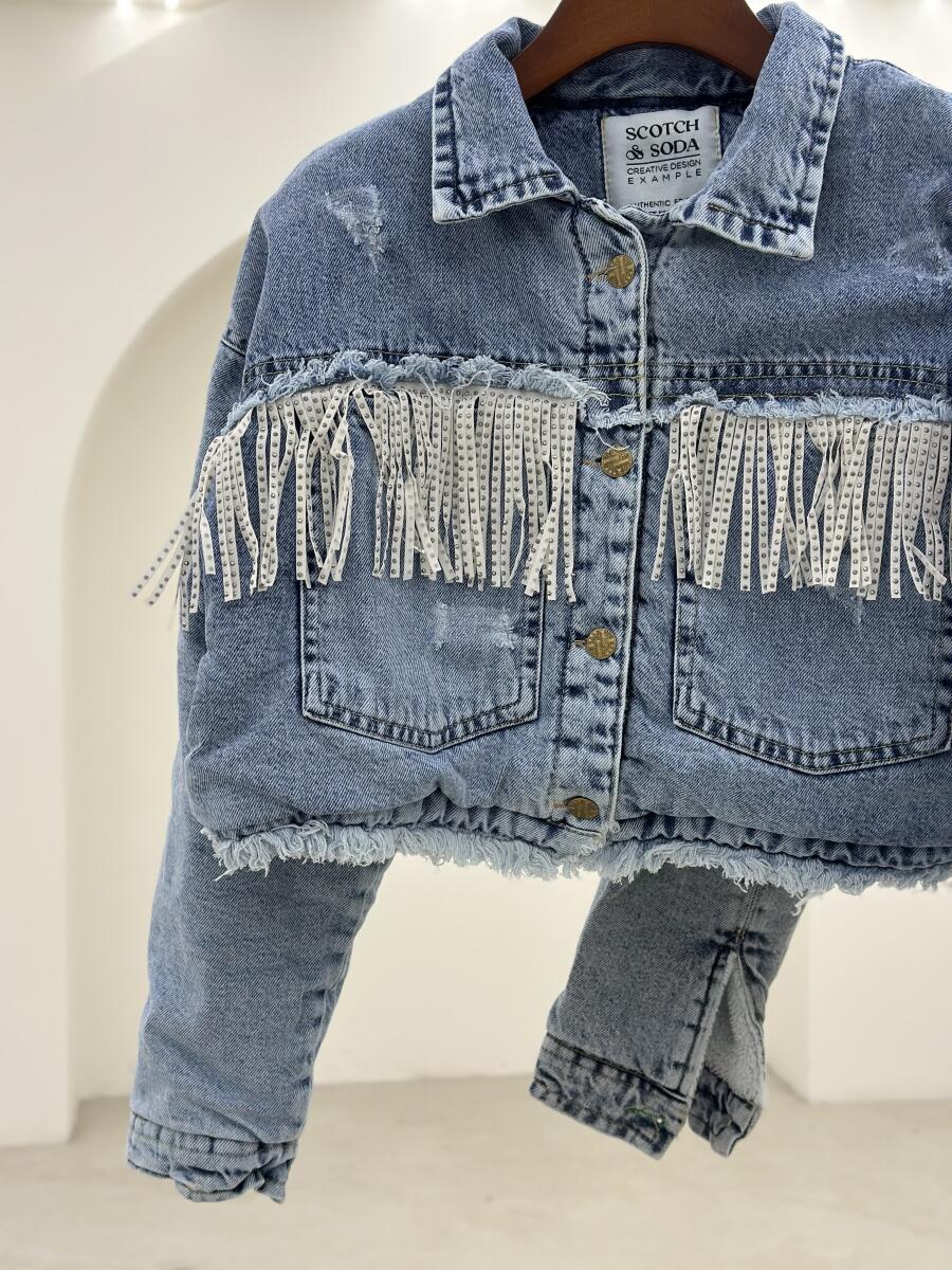 کت جین کراپی خرج کار ریشه ای داخل تدی pd512-6