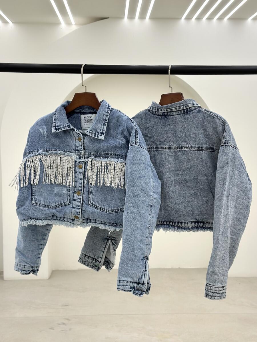 کت جین کراپی خرج کار ریشه ای داخل تدی pd512-6