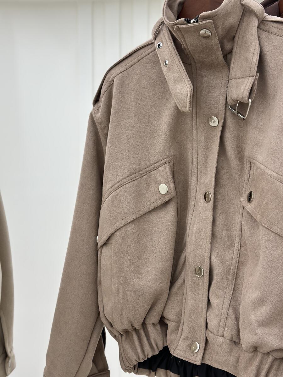 بامبر سوییت یقه کمربندی آستردار pd535-11