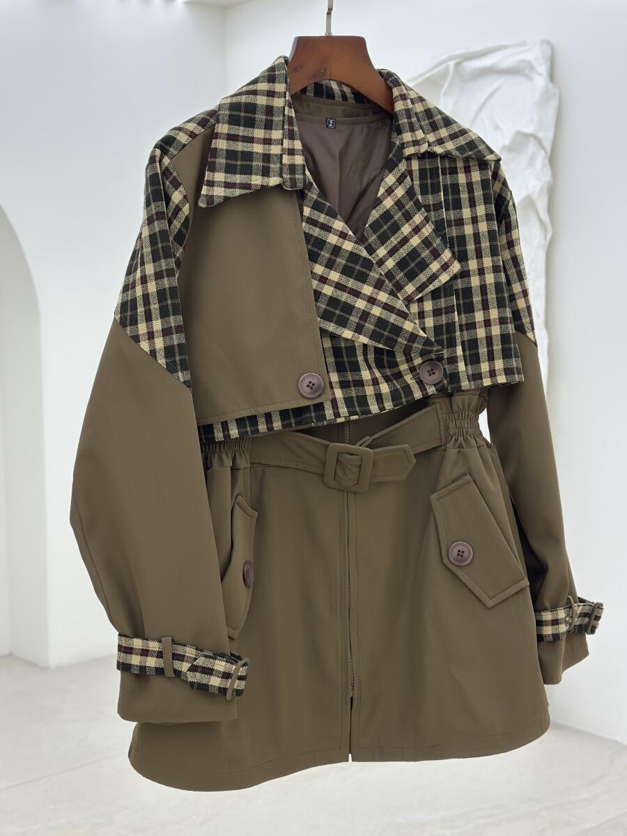 بارانی 2تیکه سانتانا ترکیب با موهر آستردار pd543-12