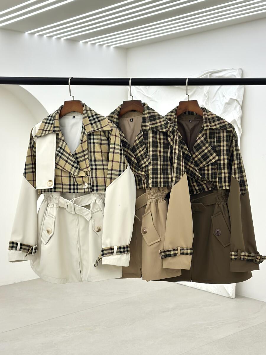 بارانی 2تیکه سانتانا ترکیب با موهر آستردار pd543-12