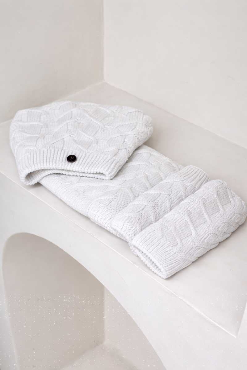 ست 3تیکه کلاه دستکش و شال گردن رینگی id6