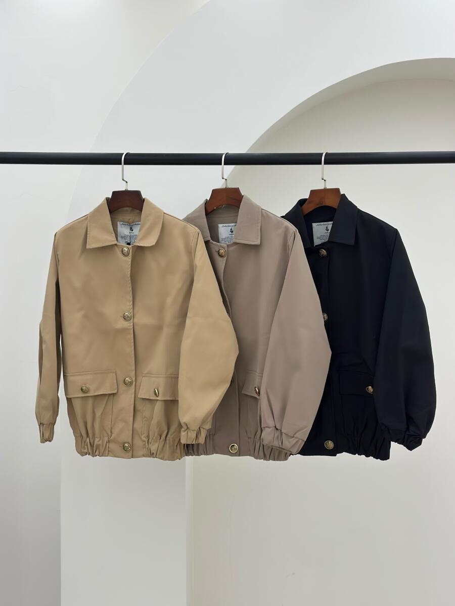 کت کتان پاییزه پایین کش دار آستردار pd549-7