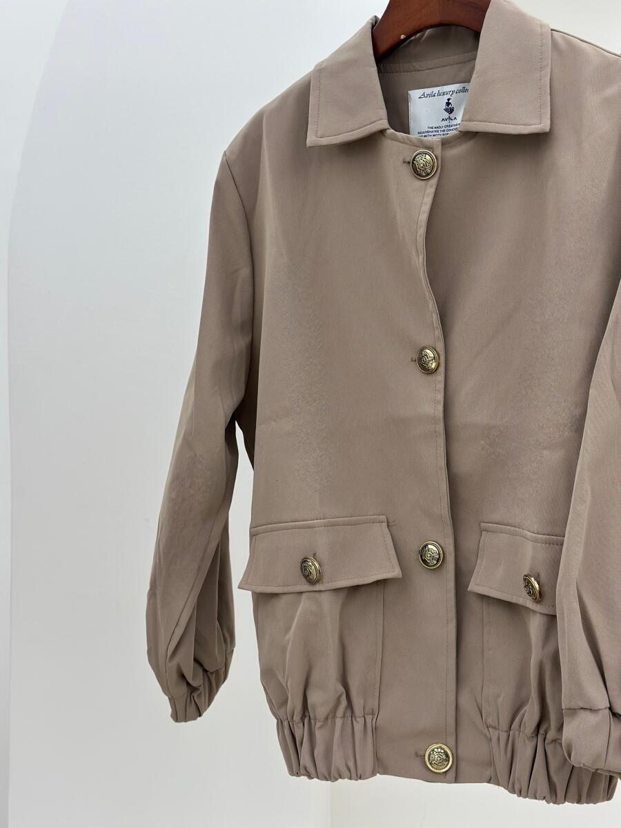 کت کتان پاییزه پایین کش دار آستردار pd549-7