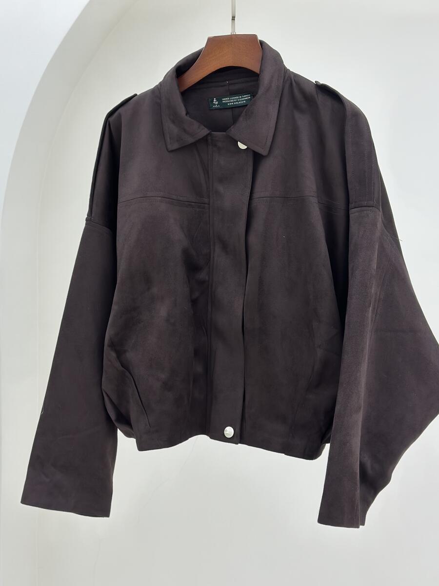 بامبر سوییت زیپی سرشانه پاگون دار جیب دار آستردار pd546-15