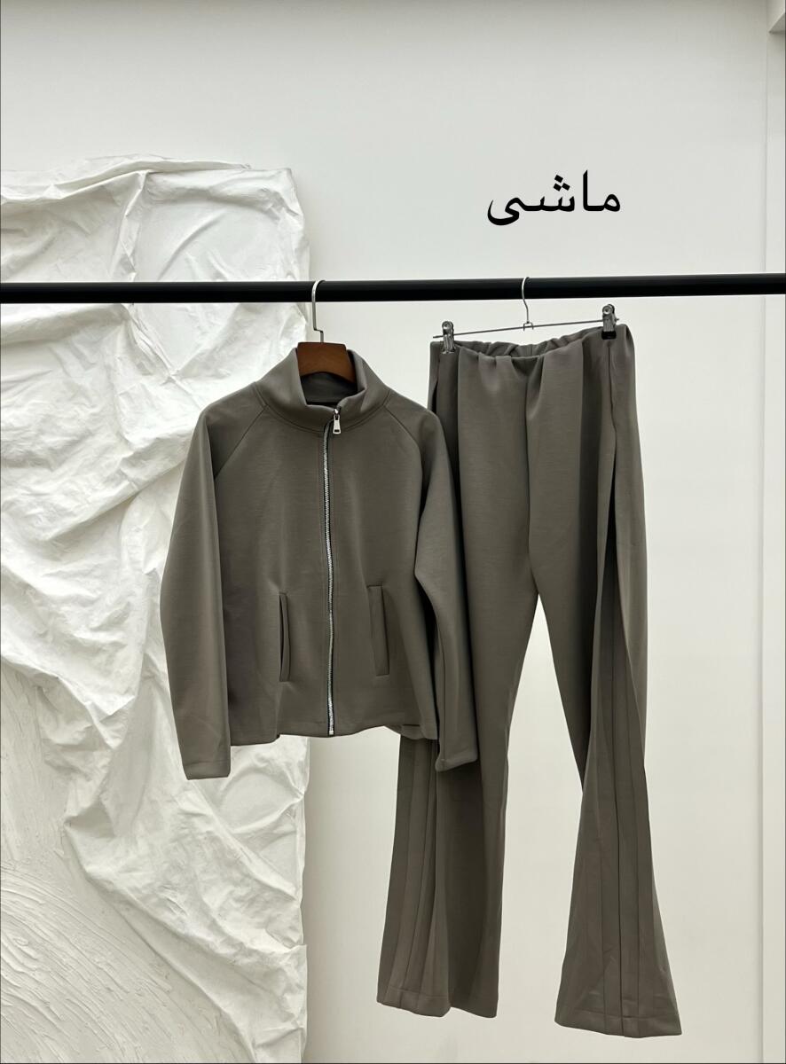 ست 2تیکه اویشو شلوار پیلی دار pd553-14