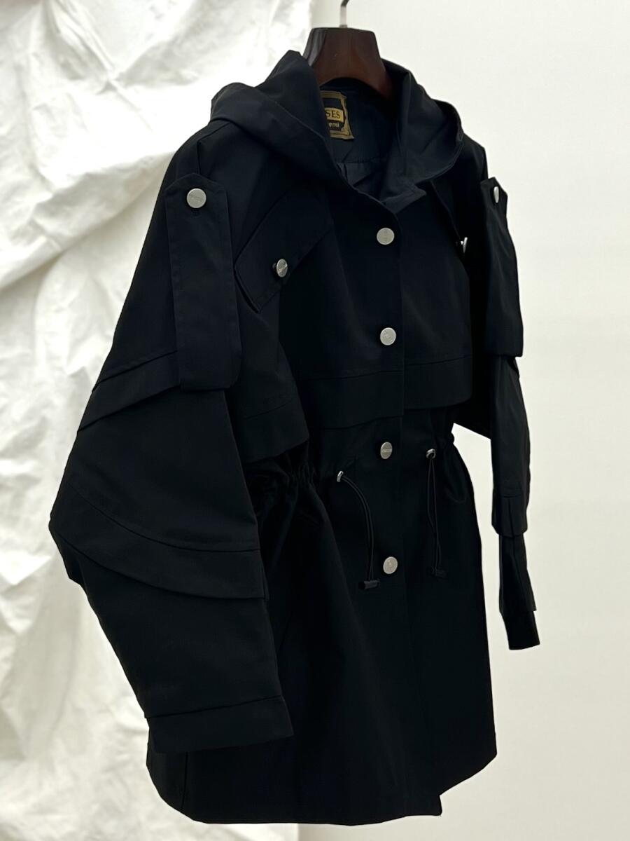 بارانی اسپرت کلاهدار کمرگتر آستردار pd551-8