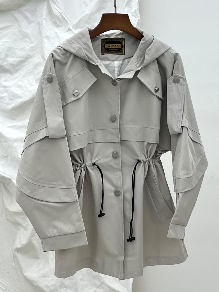 بارانی اسپرت کلاهدار کمرگتر آستردار pd551-8