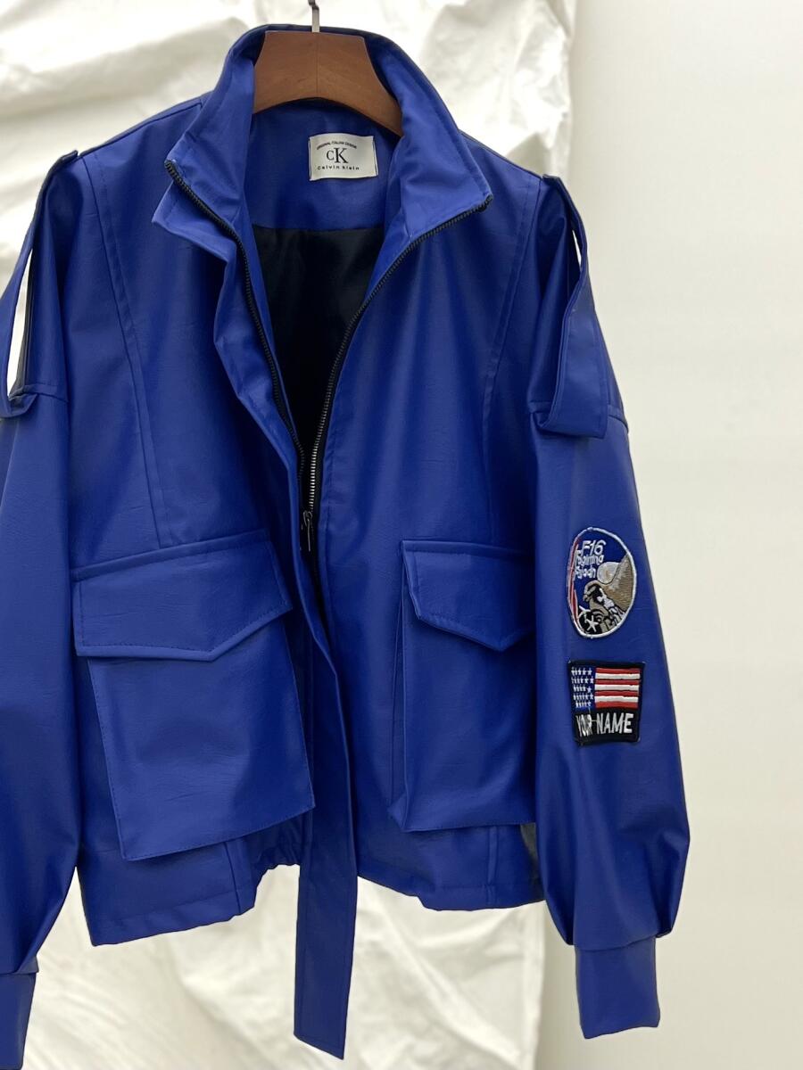 کاپشن چرم آستین استیکری آستردار pd550-1