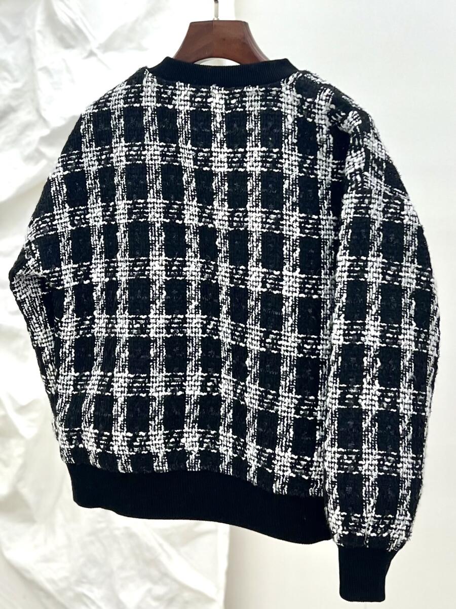 بامبر شانل طرح چهارخونه زیپی آستردار pd561-8