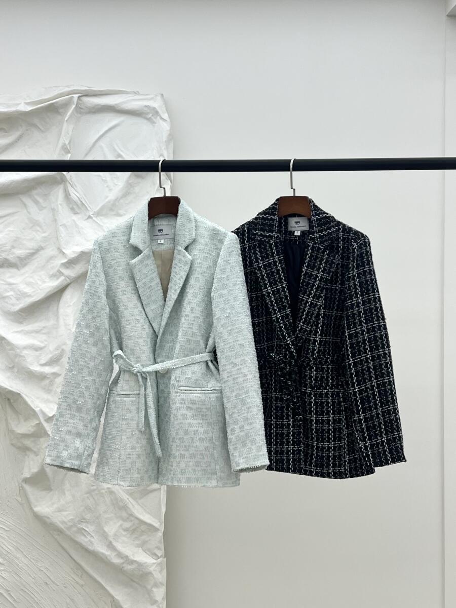 پالتو شانل کتی کمربنددار آستردار pd557-14