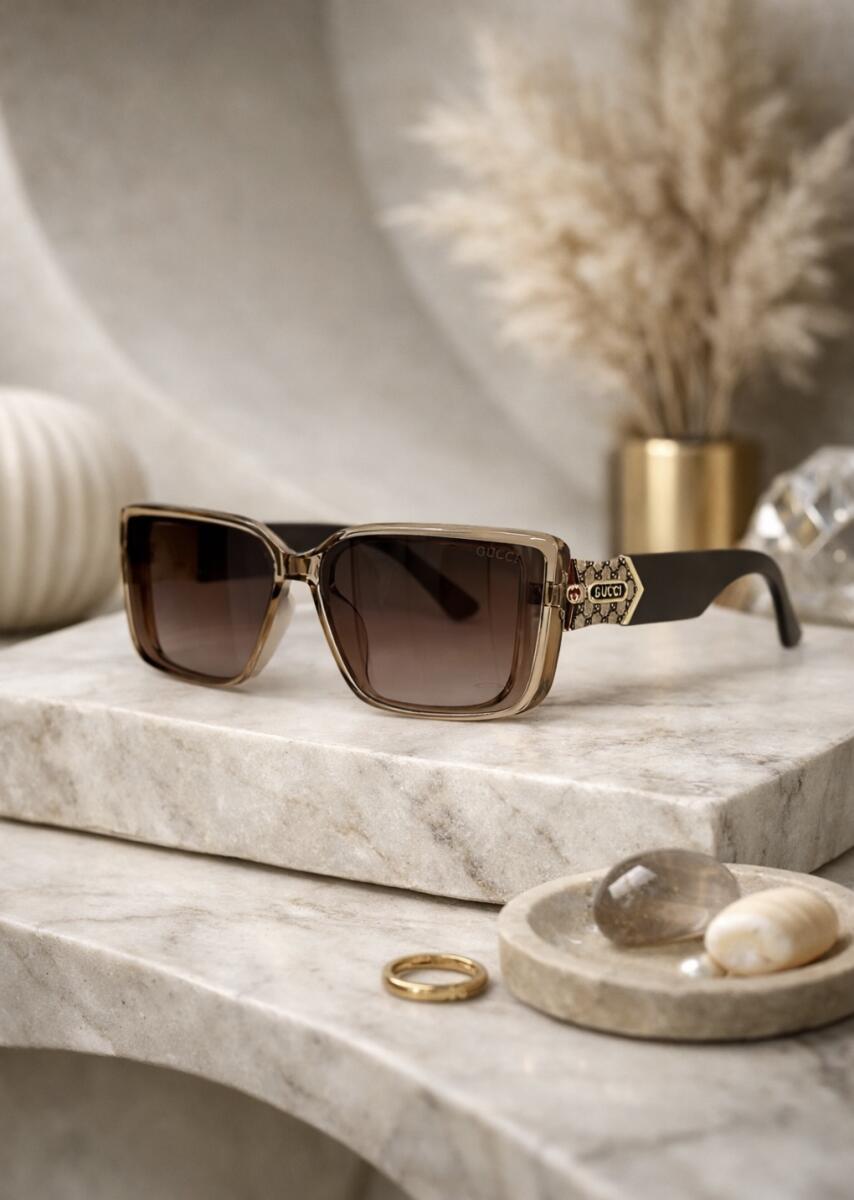 عینک آفتابی دسته طرح دار گوچی e242