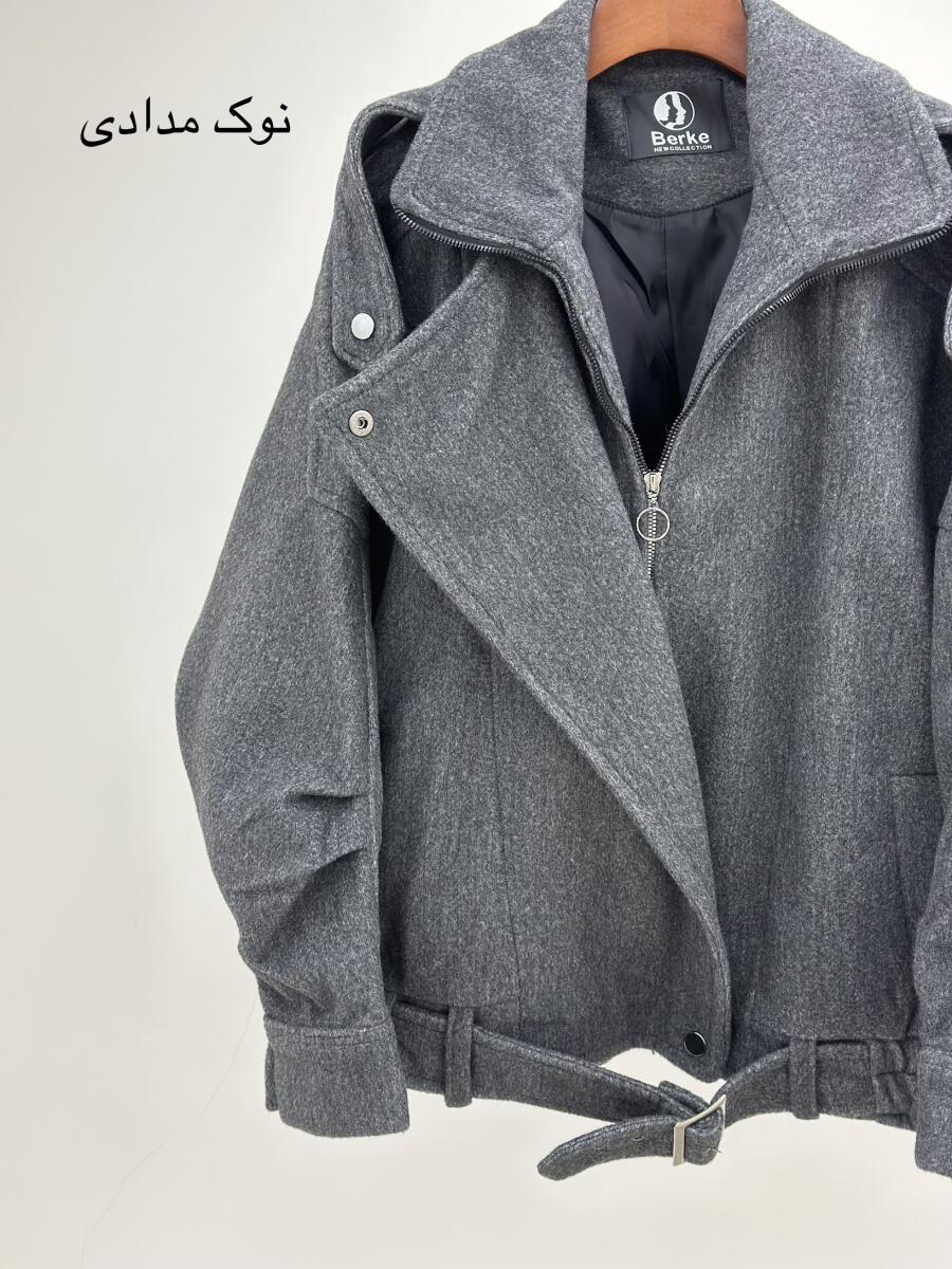 کاپشن فوتر یقه پلیسی پایین کمربندی آستردار pd565-5