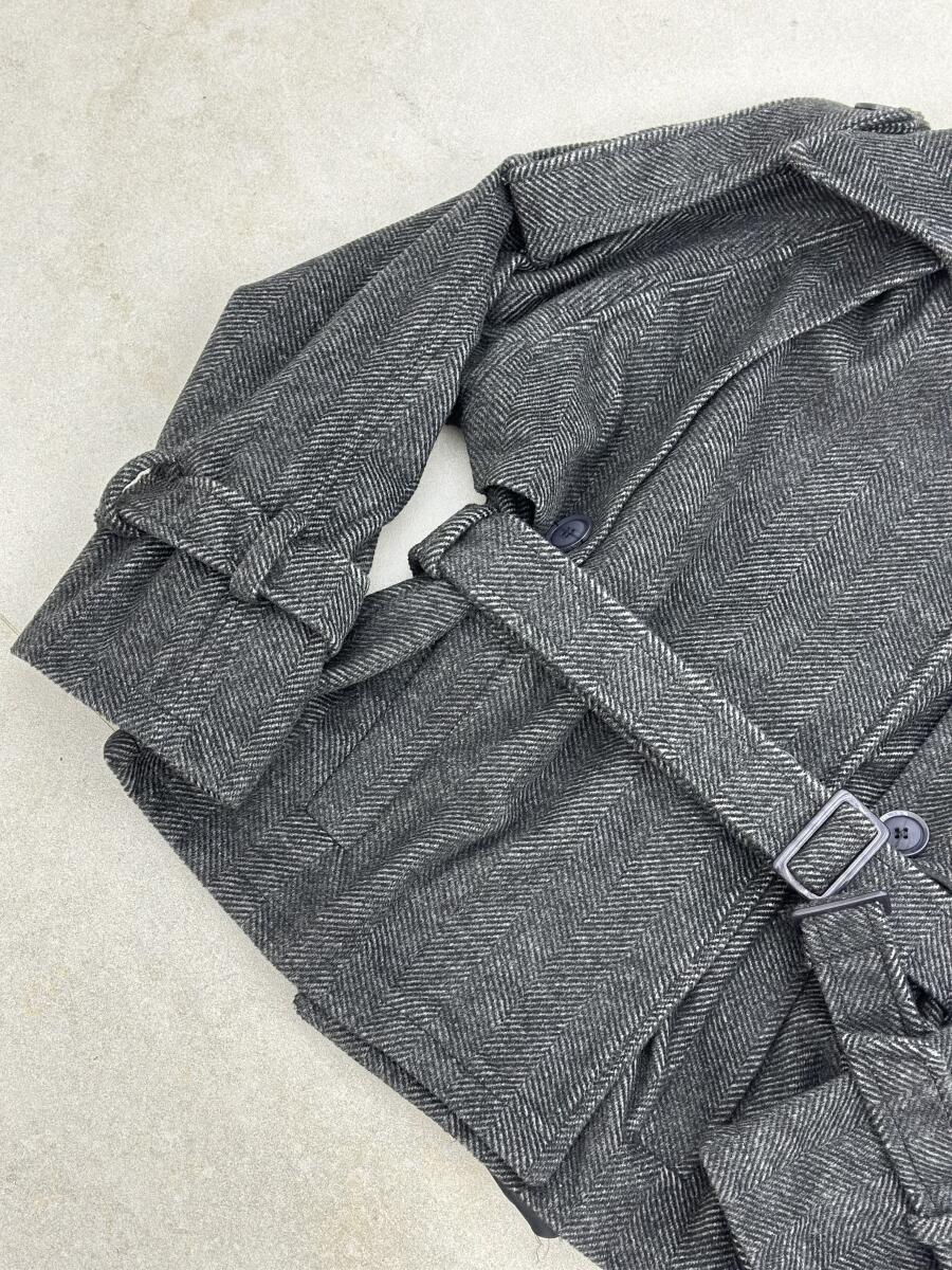 پالتو فوتر موهری کتی آستین کمربندی آستردار pd570-3