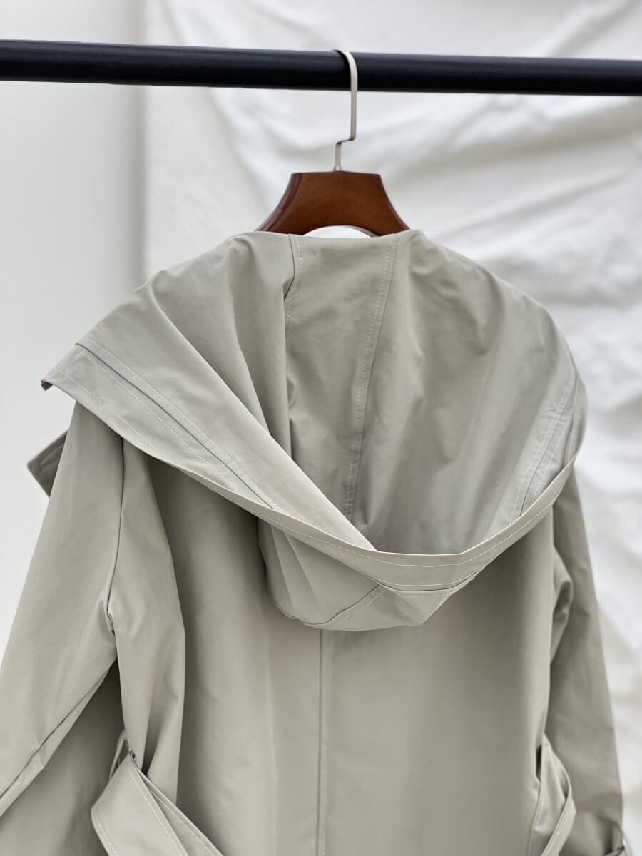 بارانی کلاهدار آستین کمربندی آستردار pd571-10