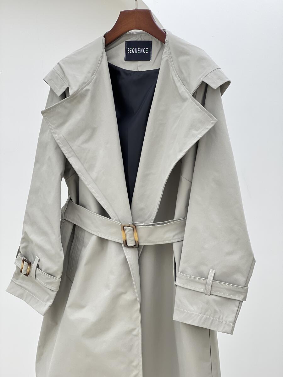 بارانی کلاهدار آستین کمربندی آستردار pd571-10