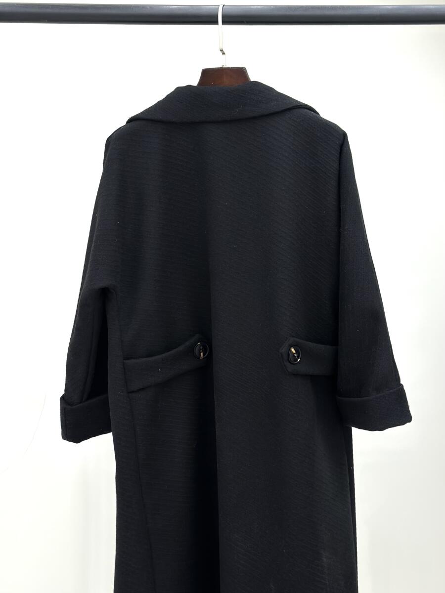 پالتو فوتر موهری یقه انگلیسی جیب خطی آستردار pd592-12