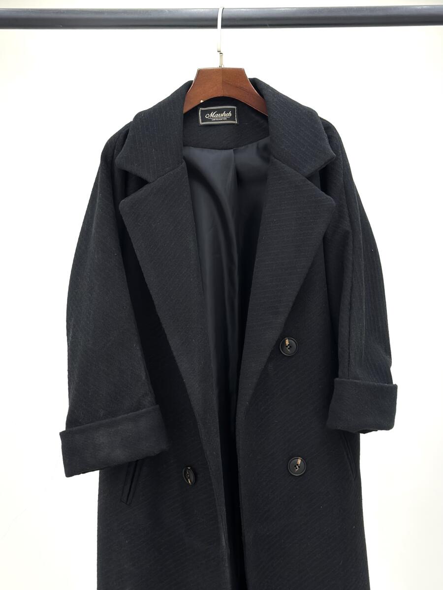 پالتو فوتر موهری یقه انگلیسی جیب خطی آستردار pd592-12