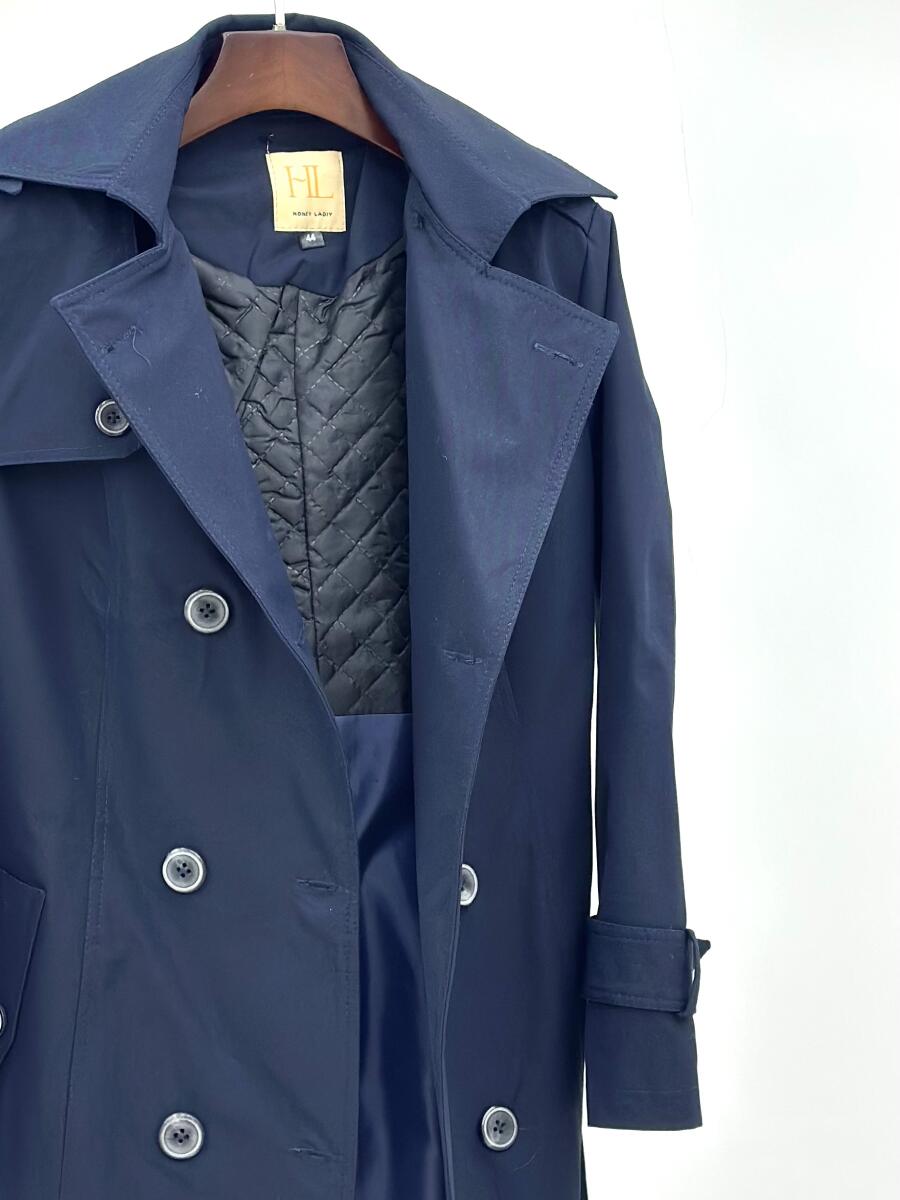 بارانی کتان داخل پشم شیشه کلاهدار آستردار pd588-1