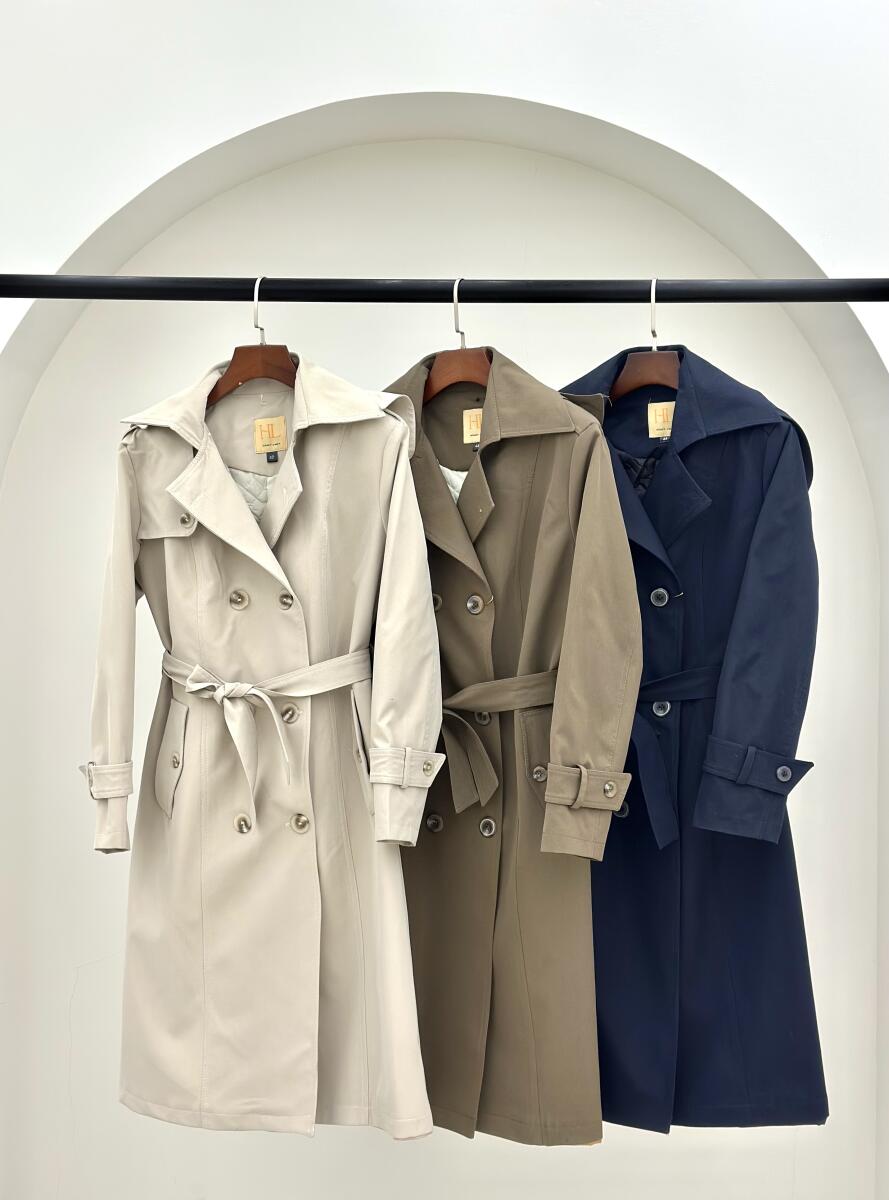 بارانی کتان داخل پشم شیشه کلاهدار آستردار pd588-1