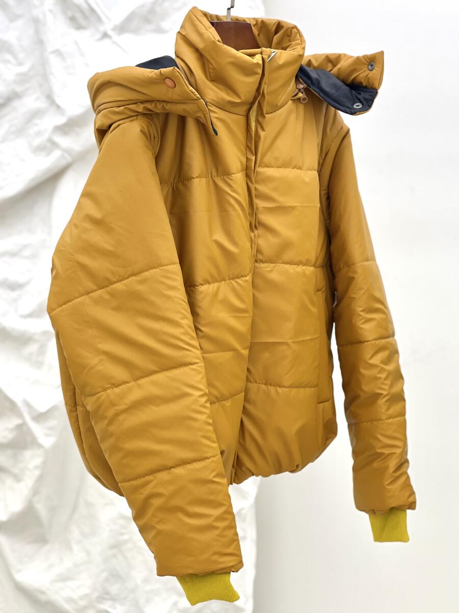 کاپشن مموری داخل پشم شیشه کلاهدار آستردار pd595-5