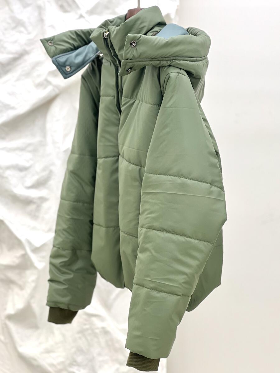 کاپشن مموری داخل پشم شیشه کلاهدار آستردار pd595-5