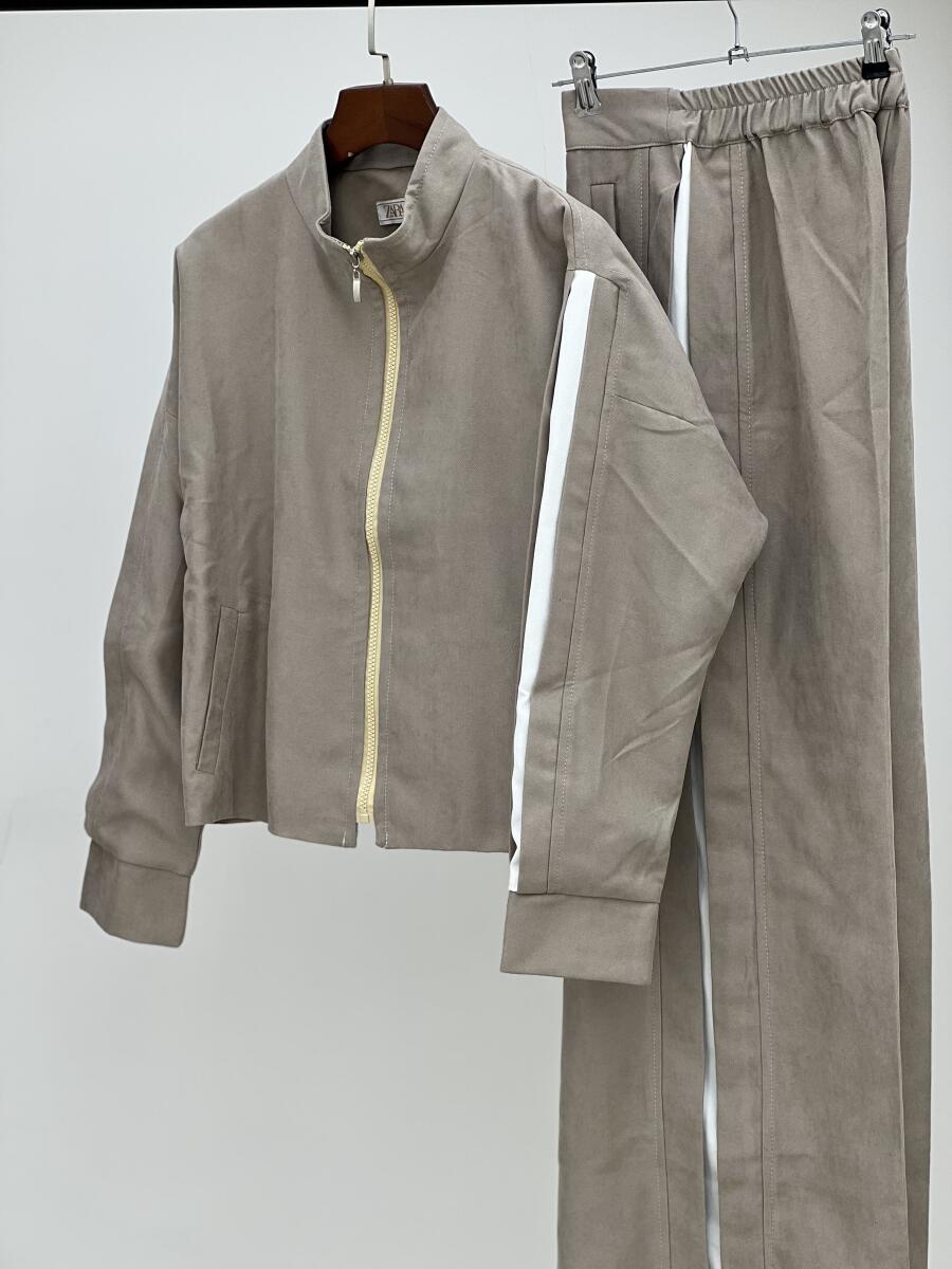 ست 2تیکه بامبر آستردار و شلوار پاییزه pd611-12