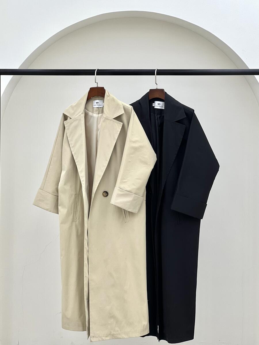 بارانی کتان آستین دوبل پشت پاگون دار آستردار pd606-12