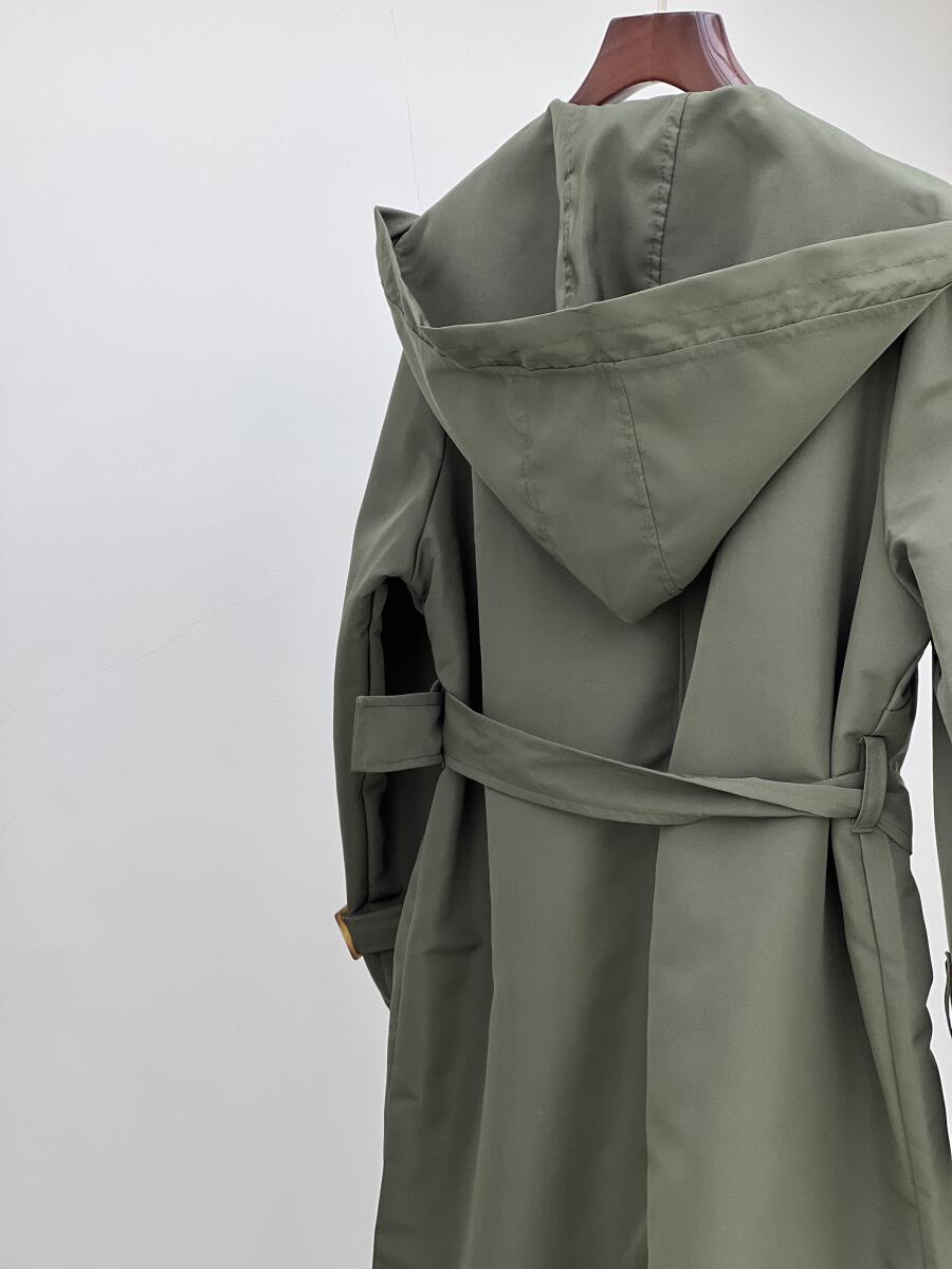 بارانی کلاهدار آستین کمربندی آستردار pd605-11