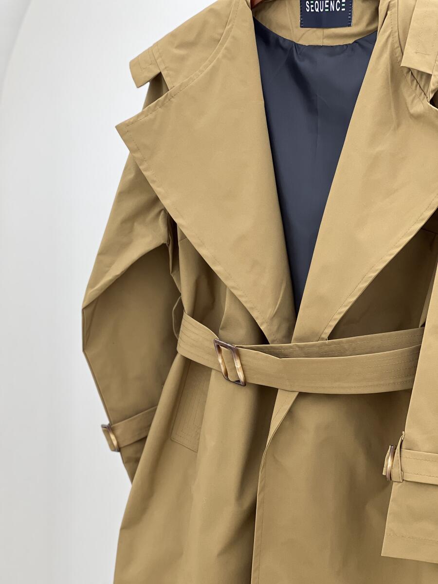 بارانی کلاهدار آستین کمربندی آستردار pd605-11