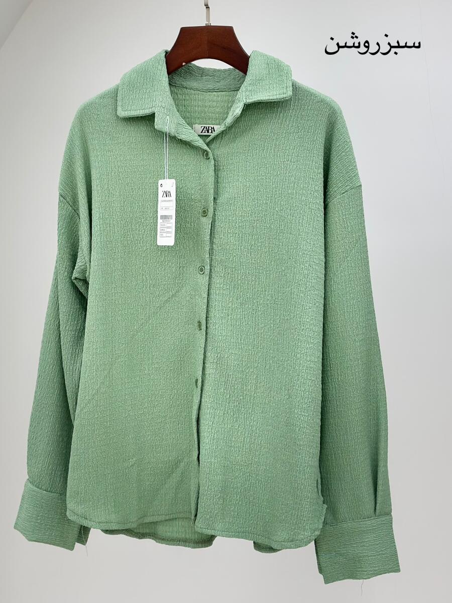 مانتو شومیزی طرح ZARA پشت دکمه دار BT606