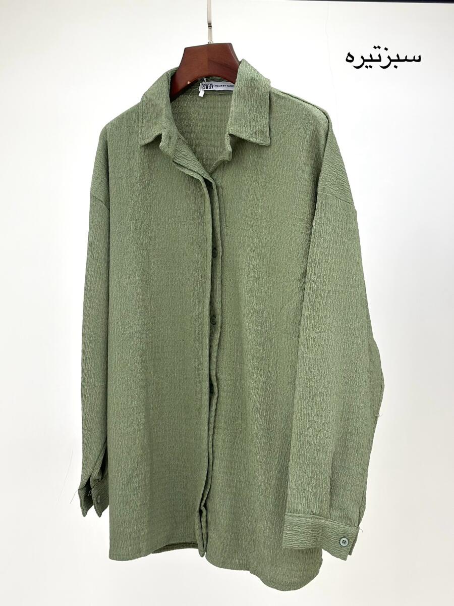مانتو شومیزی طرح ZARA پشت دکمه دار BT606