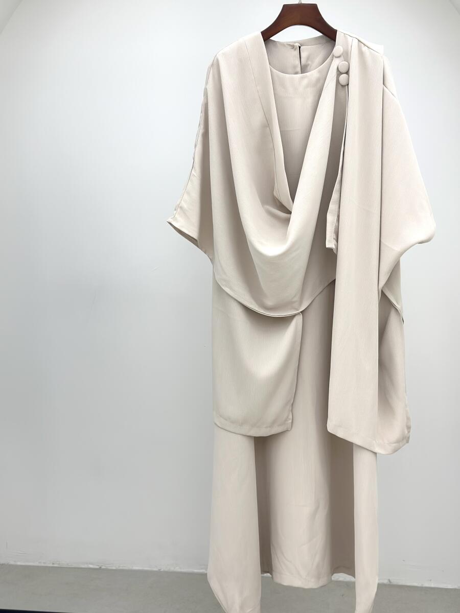 ست 2تیکه ساحلی و رویه طرح شنلی bt685-1