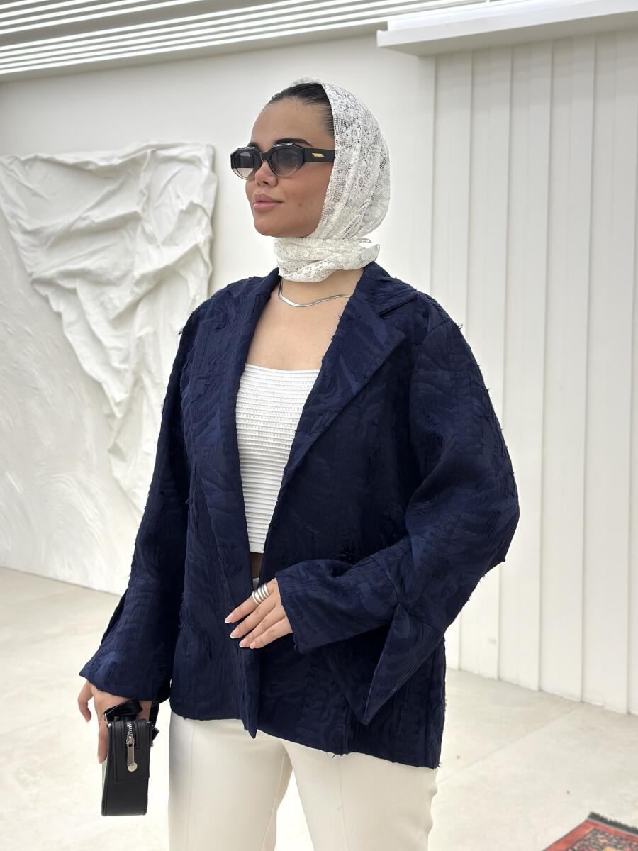مانتو کتی مزونی پارچه طرح دار bt663-5