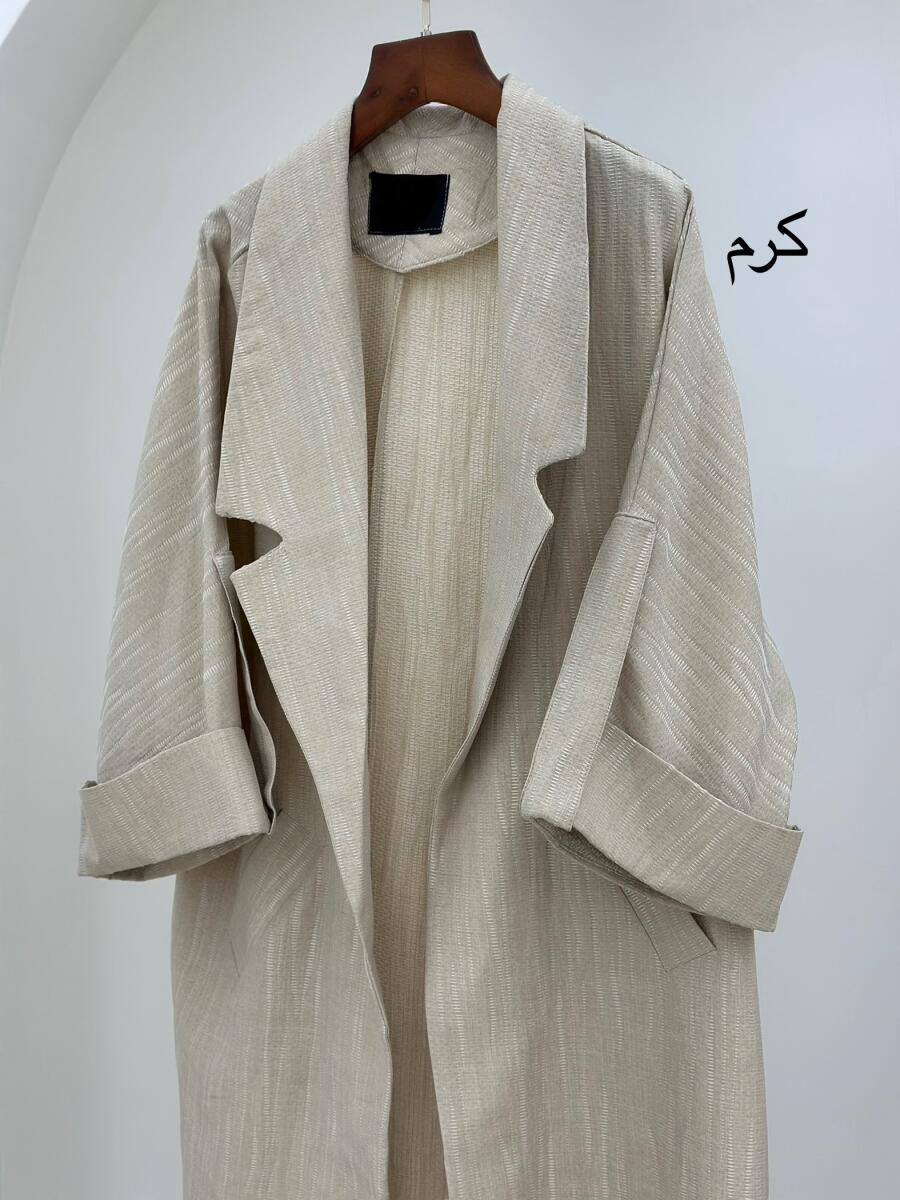 مانتو کوک دوزی شده آستین دوبل پاگون دار bt754-12