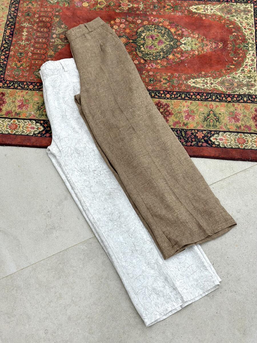 شلوار بگ تابستانه طرح ماربل  sh184