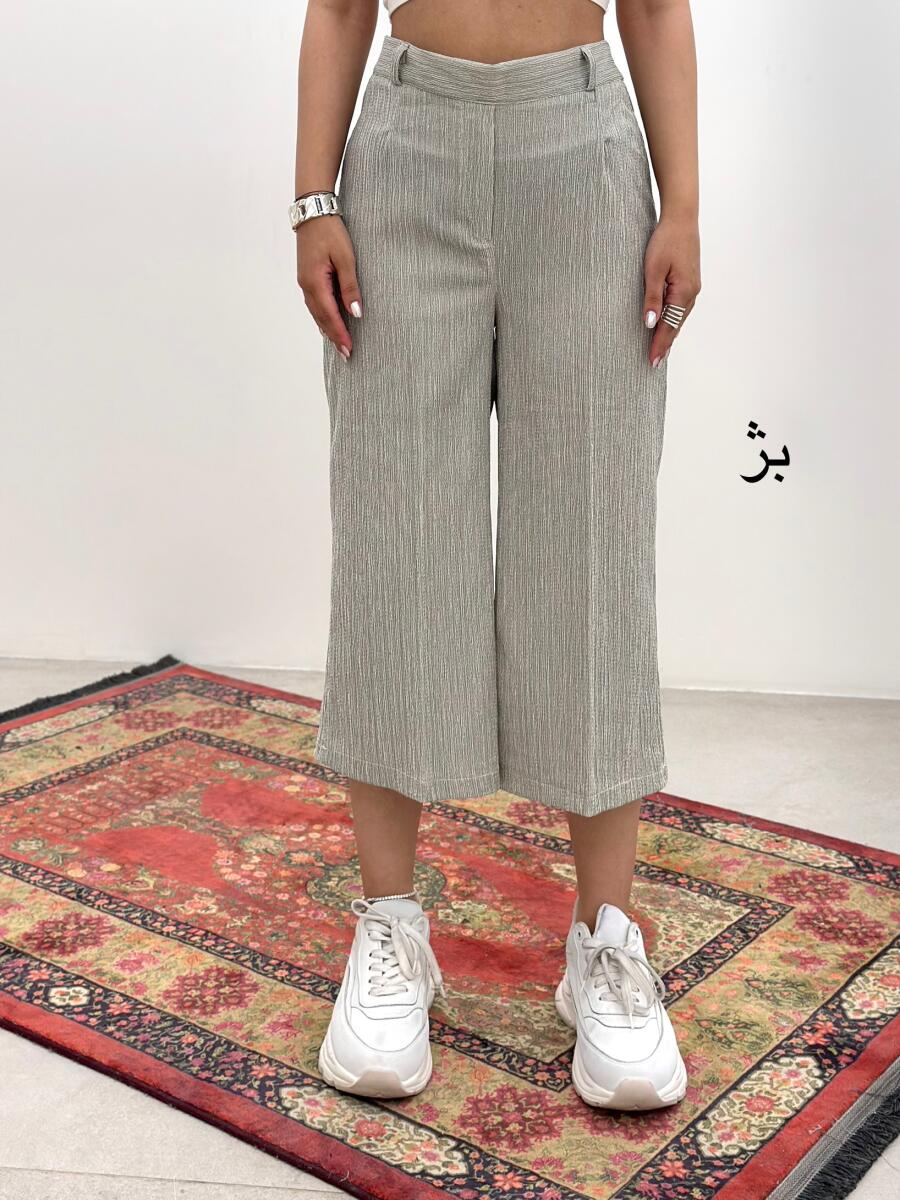 شلوار بگ طرح پلیسه ای sh183
