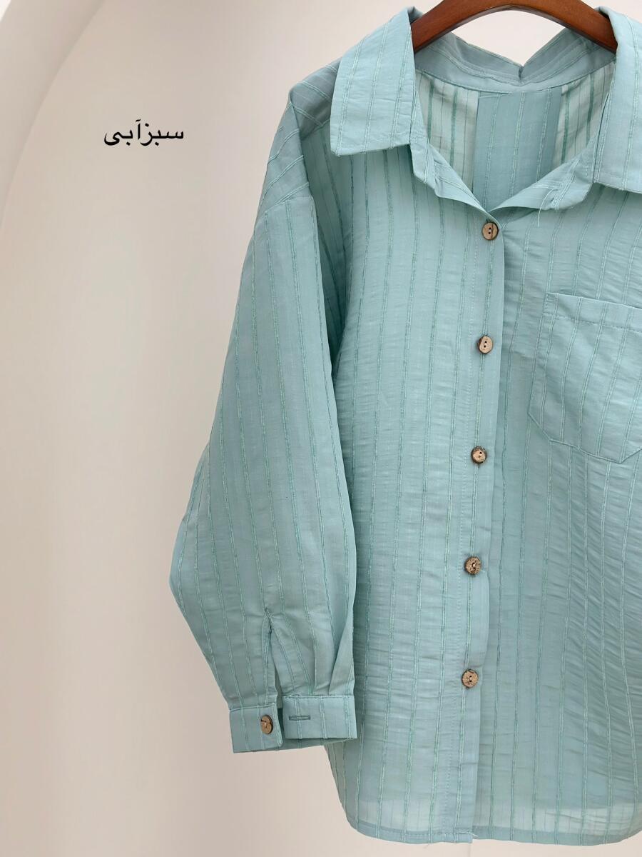شومیز basic دکمه چوبی bt798-2