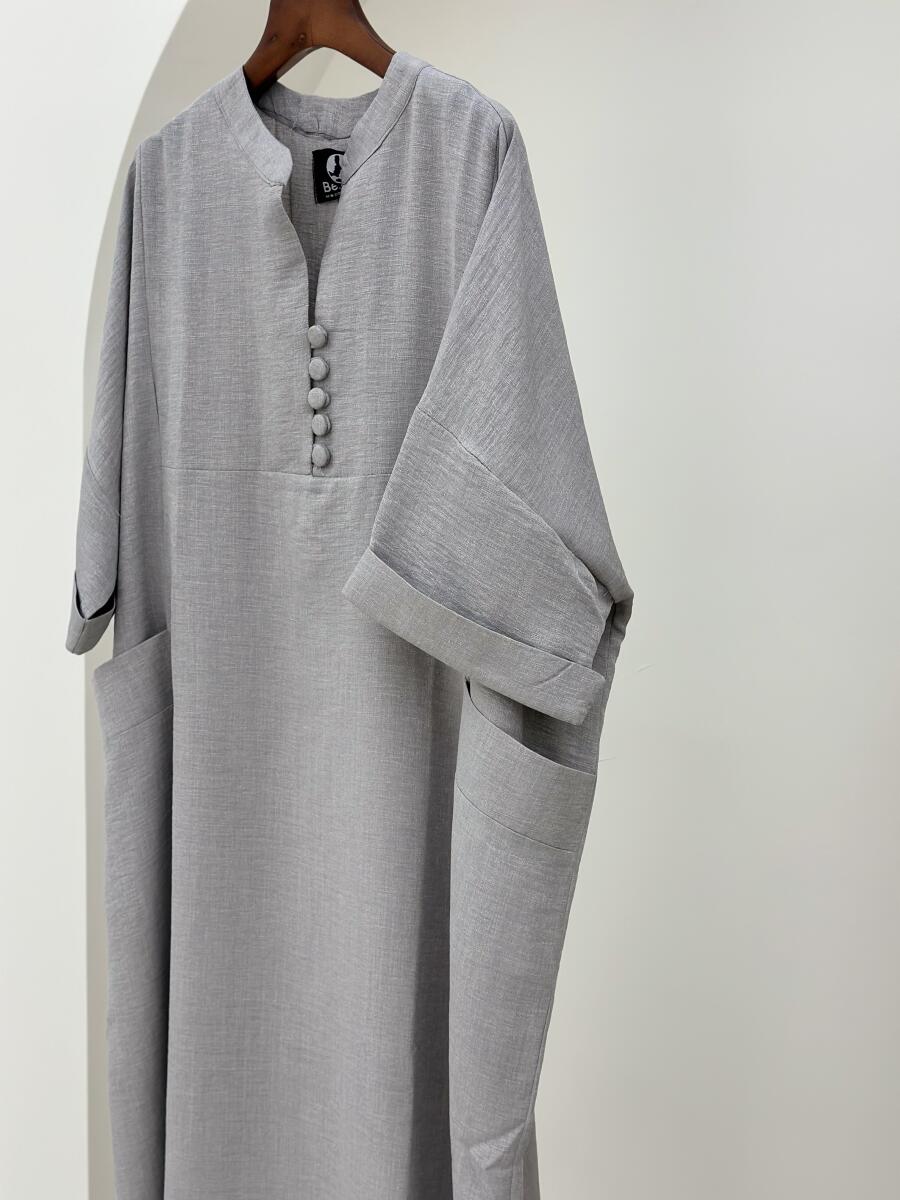 کفتان آستین دوبل جیب دار دکمه دار bt852-1