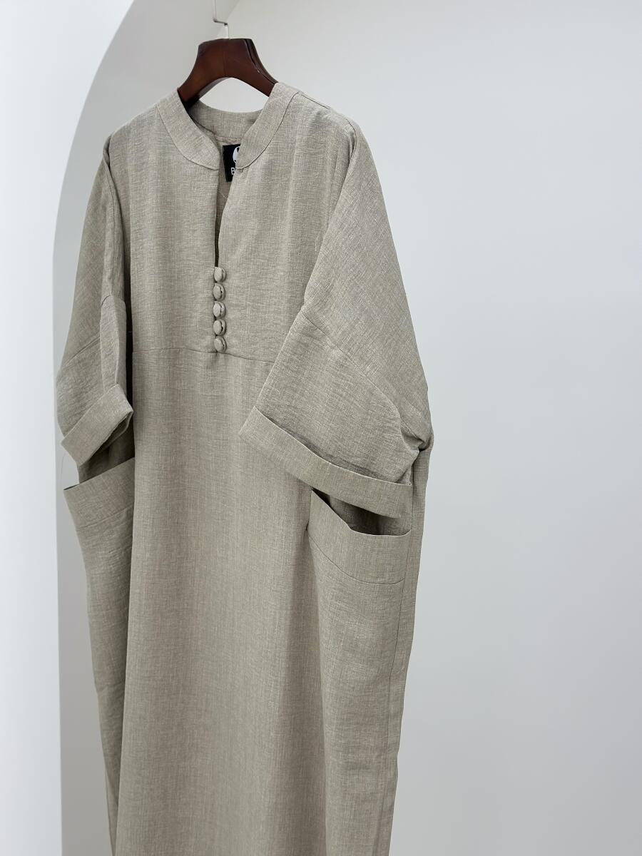 کفتان آستین دوبل جیب دار دکمه دار bt852-1