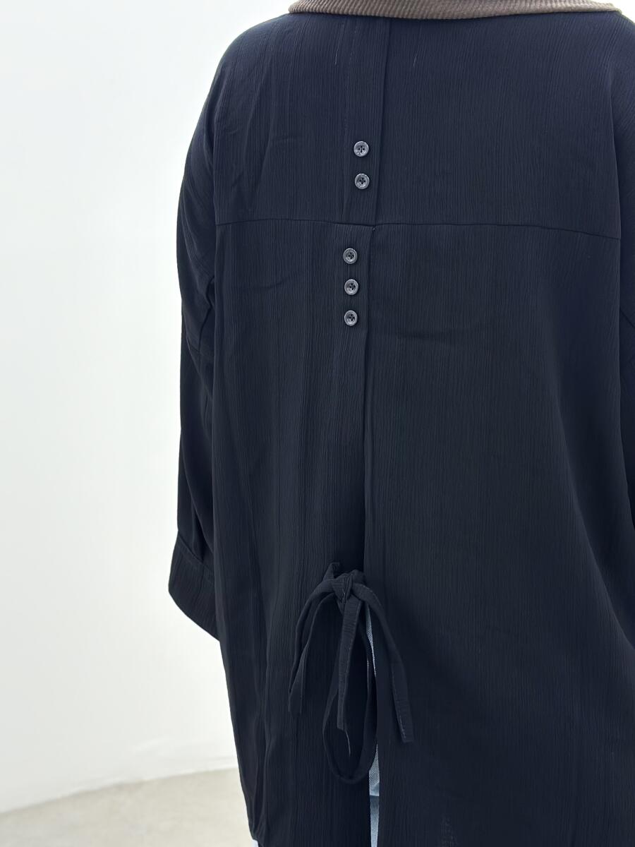 مانتو شومیزی پشت چاکدار دکمه دار bt1042-7