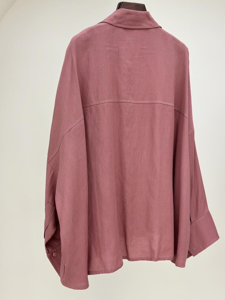 شومیز اورسایز آستین دکمه دار bt1090-5