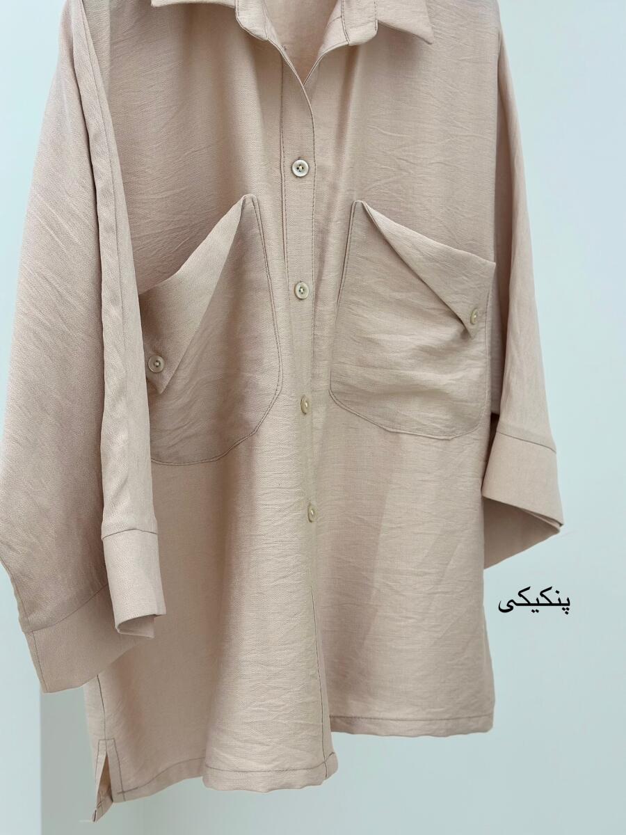 شومیز 2جیب دکمه دار bt1119-10
