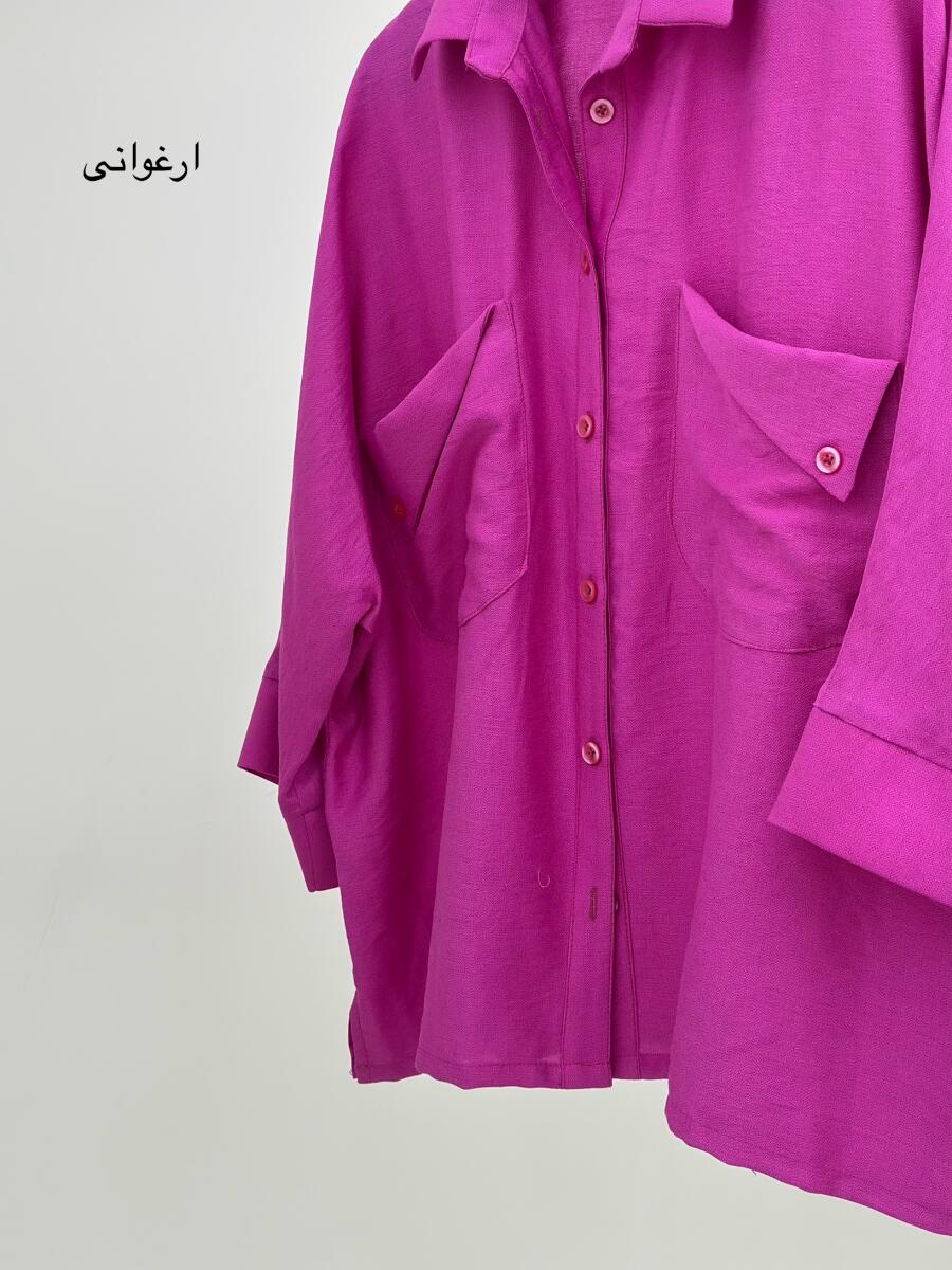 شومیز 2جیب دکمه دار bt1119-10