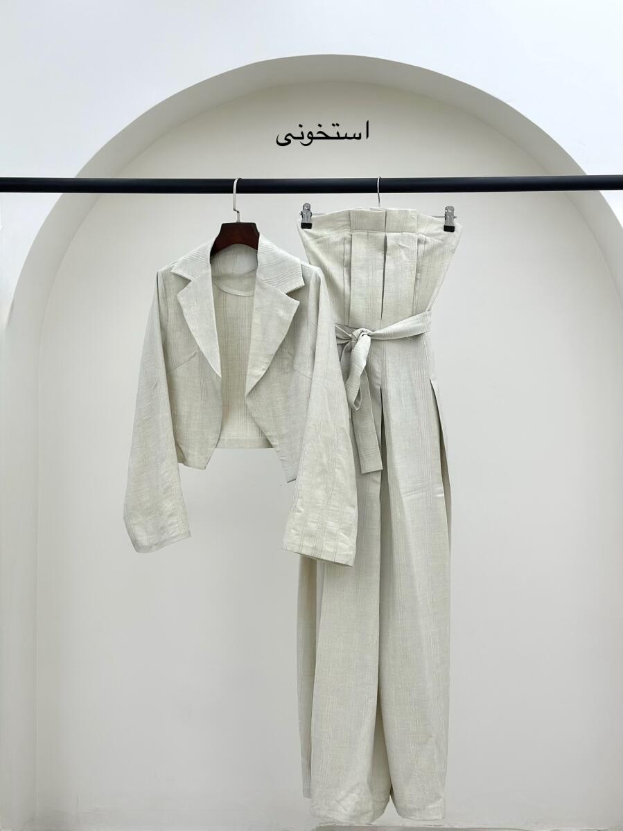 ست 2تیکه اورال دکلته و کت bt1195-9