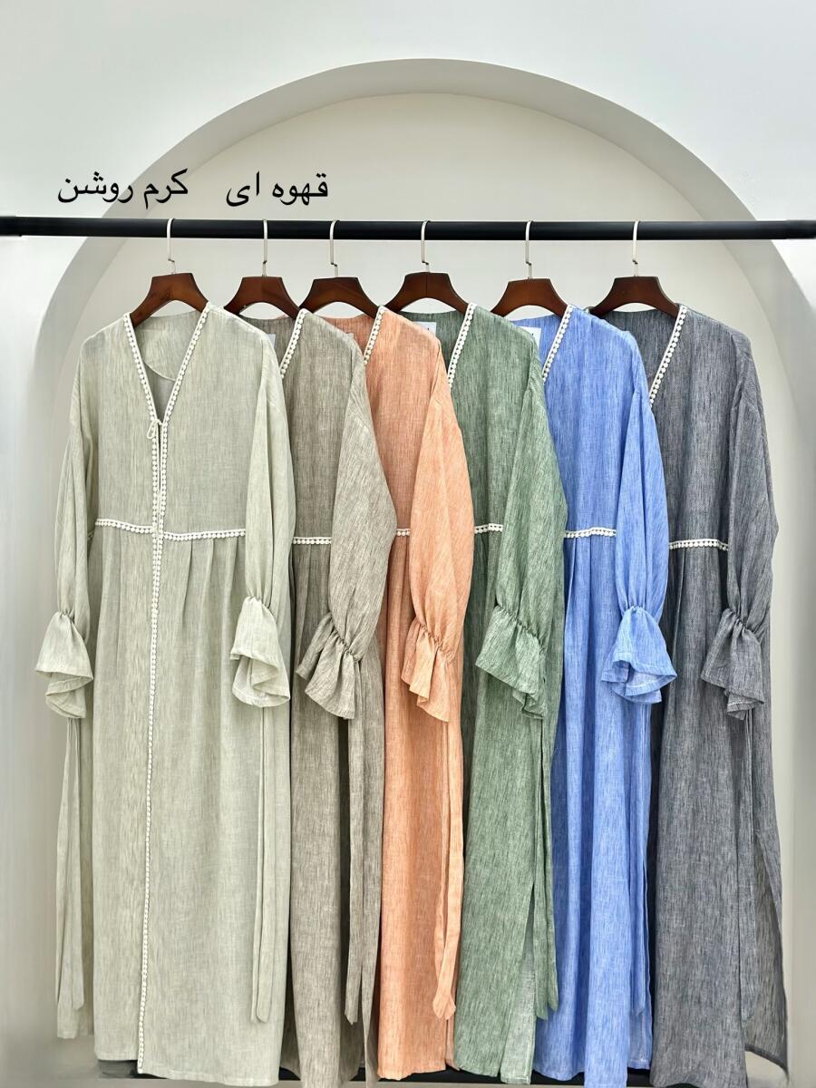 مانتو تابستانه نواردوزی شده منگوله دار bt1255-12
